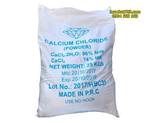 CaCl2.2H2O Hóa chất hút ẩm tăng nồng độ canxi trong nước